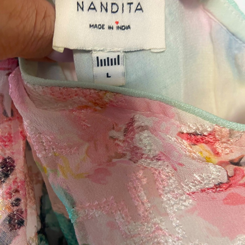 Hemant & Nandita one shoulder dress.